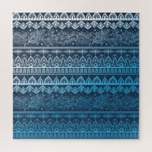 Third tribal ethnic, seamless pattern. jigsaw puzzle