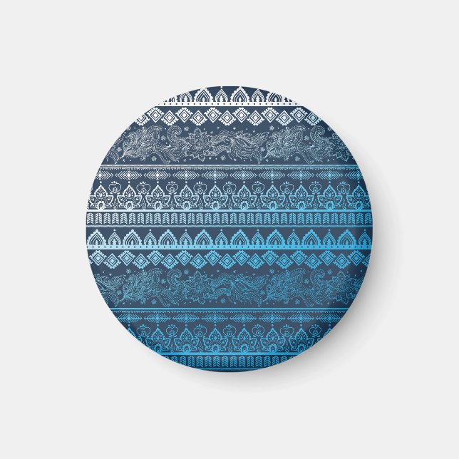 Third tribal ethnic, seamless pattern. magnet (Front)