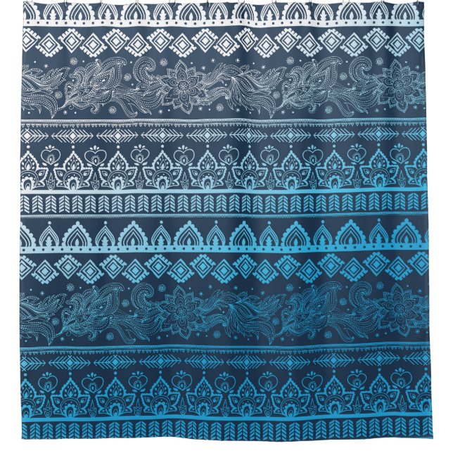 Third tribal ethnic, seamless pattern. shower curtain (Front)