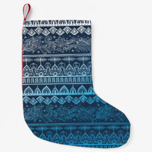 Third tribal ethnic, seamless pattern. small christmas stocking