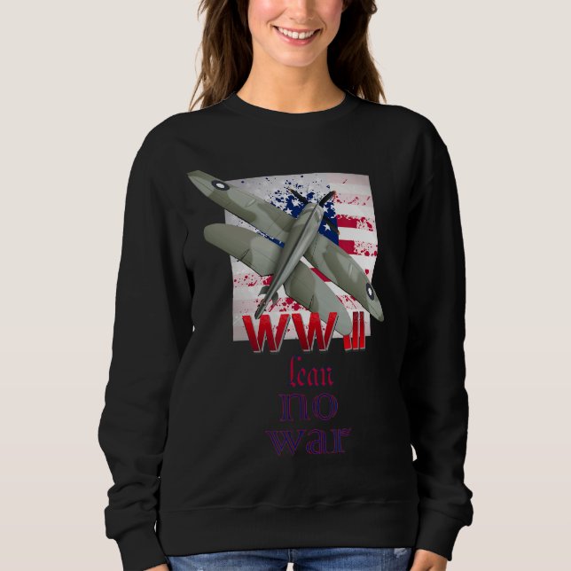 Third World War Lean  Military's Fastest Jet Fight Sweatshirt (Front)