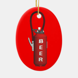 Thirst Quencher Beer Ceramic Tree Decoration