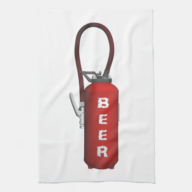 Thirst Quencher Beer Tea Towel (Vertical)