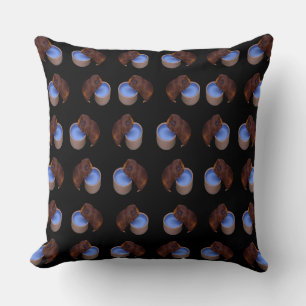 Thirsty Brown Guinea Pig Pattern, Cushion