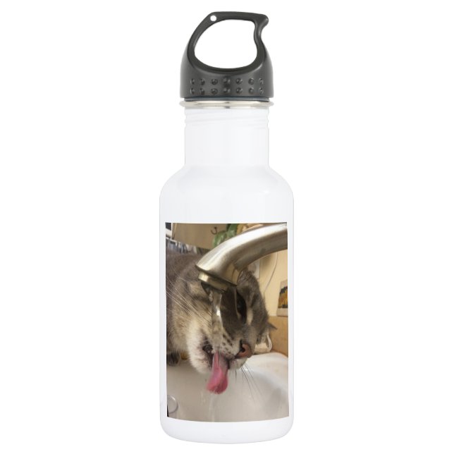 Thirsty cat water bottle. 532 ml water bottle (Front)