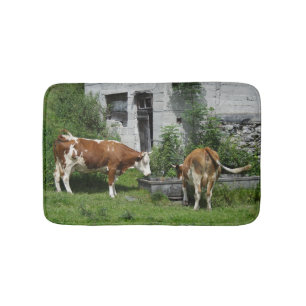 Thirsty Fleckvieh Bath Mat