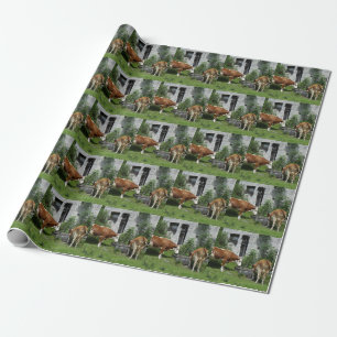 Thirsty Fleckvieh Wrapping Paper