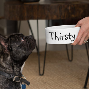 Thirsty Food Funny Humour Dog Pet