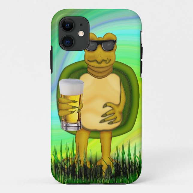Thirsty Turtle Case-Mate iPhone Case (Back)