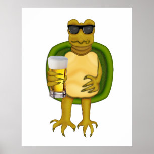 Thirsty Turtle Poster
