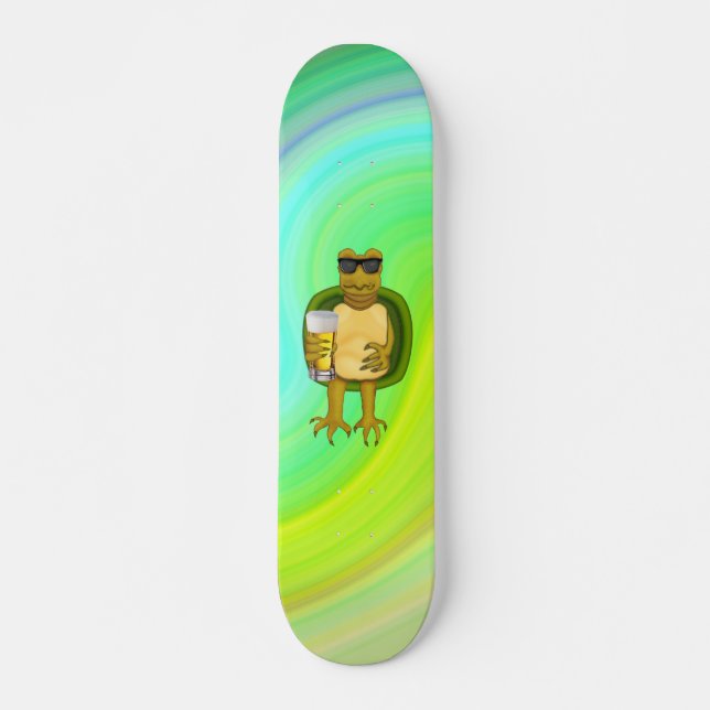 Thirsty Turtle Skateboard Deck (Front)