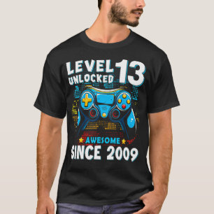 Thirteen 13yr Son Boy Gamer 13th 13 Years Old Bir T-Shirt