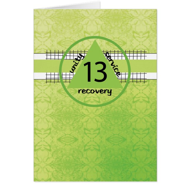 Thirteenth Year Peace Happiness 12 Step Recovery (Front)