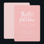 thirty and fabulous birthday party photo invite<br><div class="desc">thirty and fabulous birthday party photo invite</div>
