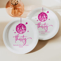 Thirty Pink Disco Ball 30th Birthday Party