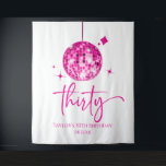 Thirty Pink Disco Ball 30th Birthday Party Tapestry<br><div class="desc">These are Thirty Pink Disco Ball 30th Birthday Party Backdrop Tapestry!</div>