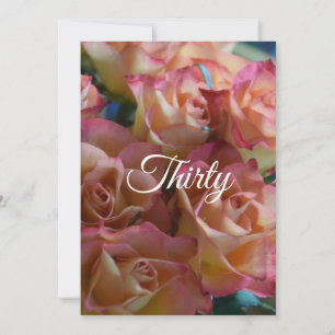 Thirty Roses 30th Birthday Party Invitation