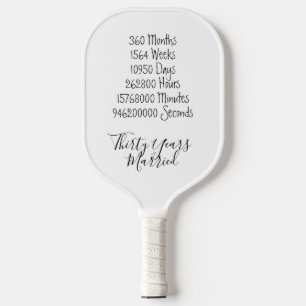 Thirty years Anniversary 30th wedding fun game Pickleball Paddle