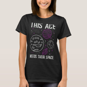 This Ace Needs Their Space Asexual Pride Flag Lgb T-Shirt