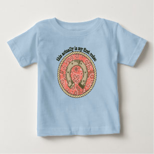 This Actually Is My First Rodeo Funny Western Shir Baby T-Shirt