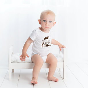 This Actually Is My First Rodeo Western Horse Baby Bodysuit
