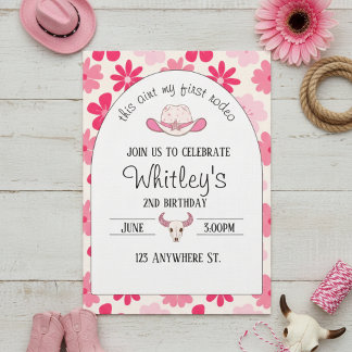 this aint my first rodeo. 2nd birthday invitation