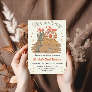 This Ain't My First Rodeo 2st Birthday Invitation