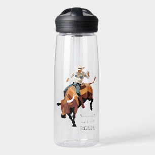 This ain't my first RODEO : Bull rider Water Bottle