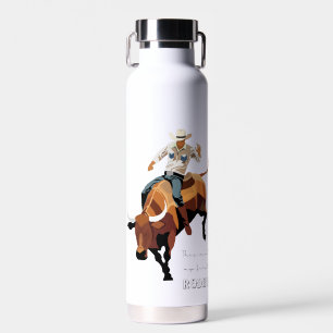 This ain't my first RODEO : Bull rider Water Bottle
