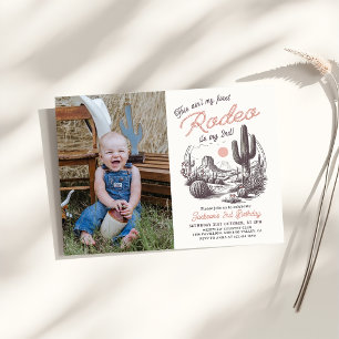 This Ain't My First Rodeo Western 2nd Birthday Invitation