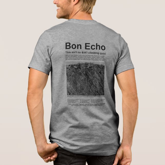 This Ain't No Bon Echo T-shirt Tri-Blend Shirt (Back)