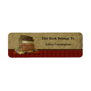 This Antique Book Belongs To You Return Address Label