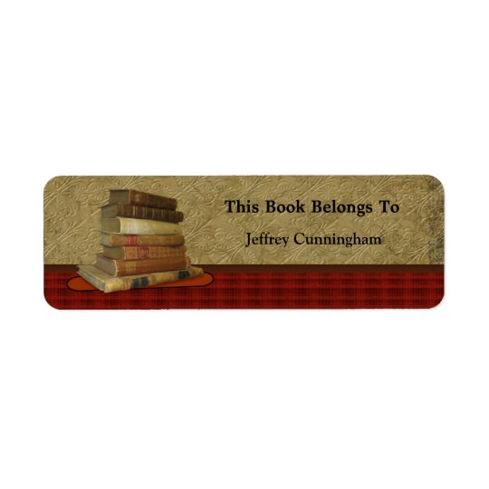 This Antique Book Belongs To You Return Address Label