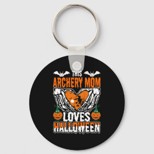 This Archery Mum Loves Halloween Key Ring