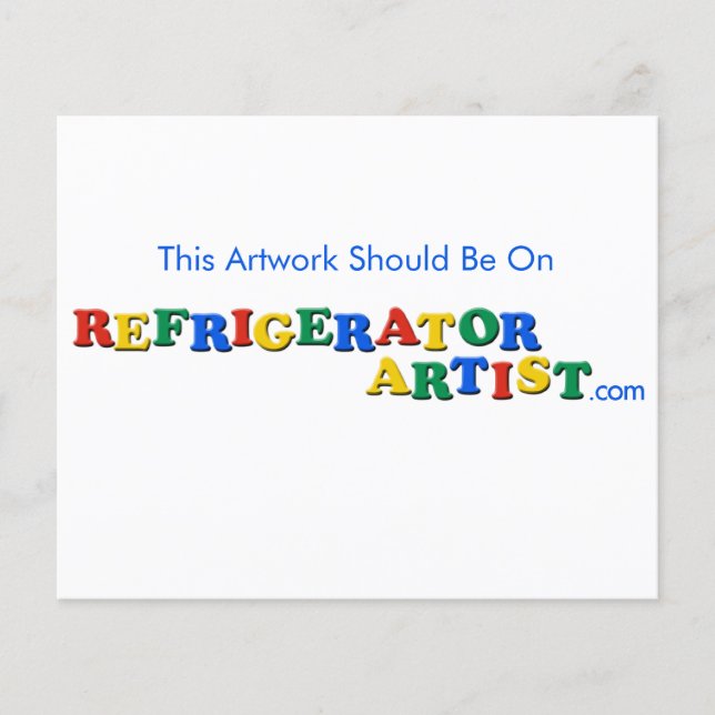 "This Artwork Should Be On" Note (Front)