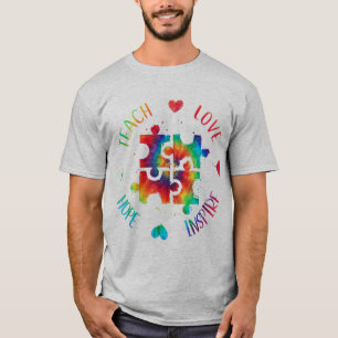 This Autism Awareness Design Features A Heart In T T-Shirt