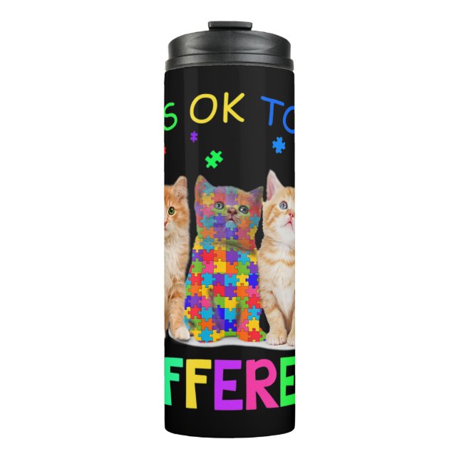This Autism Awareness Support design makes a perfe Thermal Tumbler (Front)