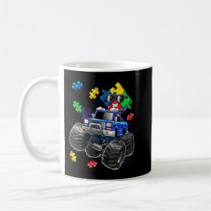 This autism awareness top features a puzzle piece coffee mug