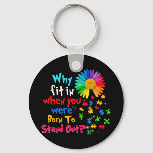 This autism spectrum disorder asd design for men w key ring