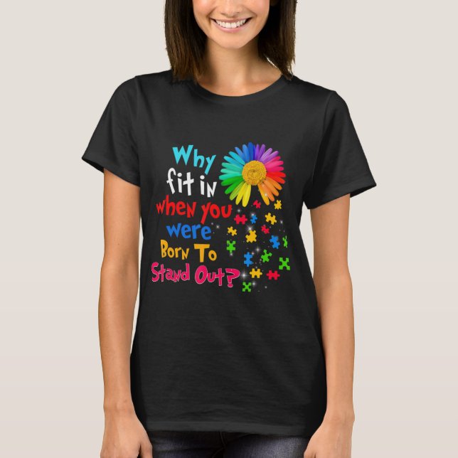 This autism spectrum disorder asd design for men w T-Shirt (Front)