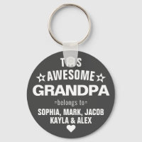 This Awesome Grandpa Belongs To Father's Day Grey