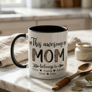 This Awesome Mum Leopard Mama Era Artwork Mug