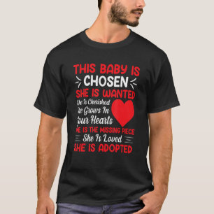 This Baby Is Chosen Fun Adoption Adopted Adopt Kid T-Shirt