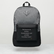 This backpack carries dreams