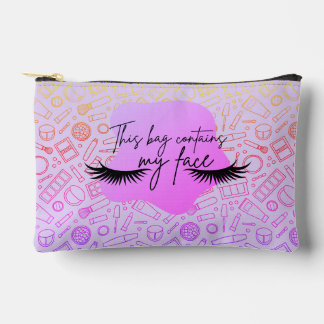 This Bag Contains My Face small makeup bag
