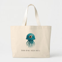 This Bag Sees You – Cyclops Jellyfish Tote Bag