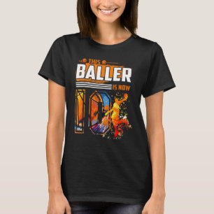 This Baller Is Now 10 Cool Basketball 10th birthda T-Shirt