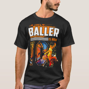 This Baller Is Now 10 Cool Basketball 10th birthda T-Shirt