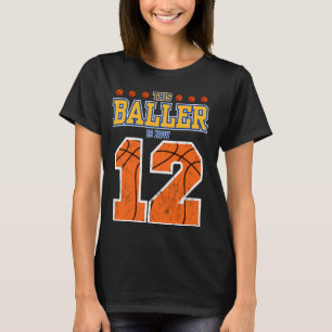 This Baller Is Now 12th Basketball Boy Party Birth T-Shirt