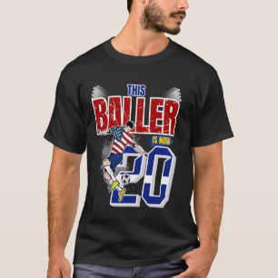 This Baller Is Now 20th Years Old Soccer Birthday T-Shirt